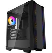 DEEPCOOL CC560-A-RGB Tempered Glass LED USB 3.0 ATX Mid Tower Kasa PSU YOK